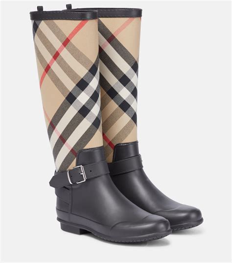 burberry boots rubber sole|burberry boots with clear heels.